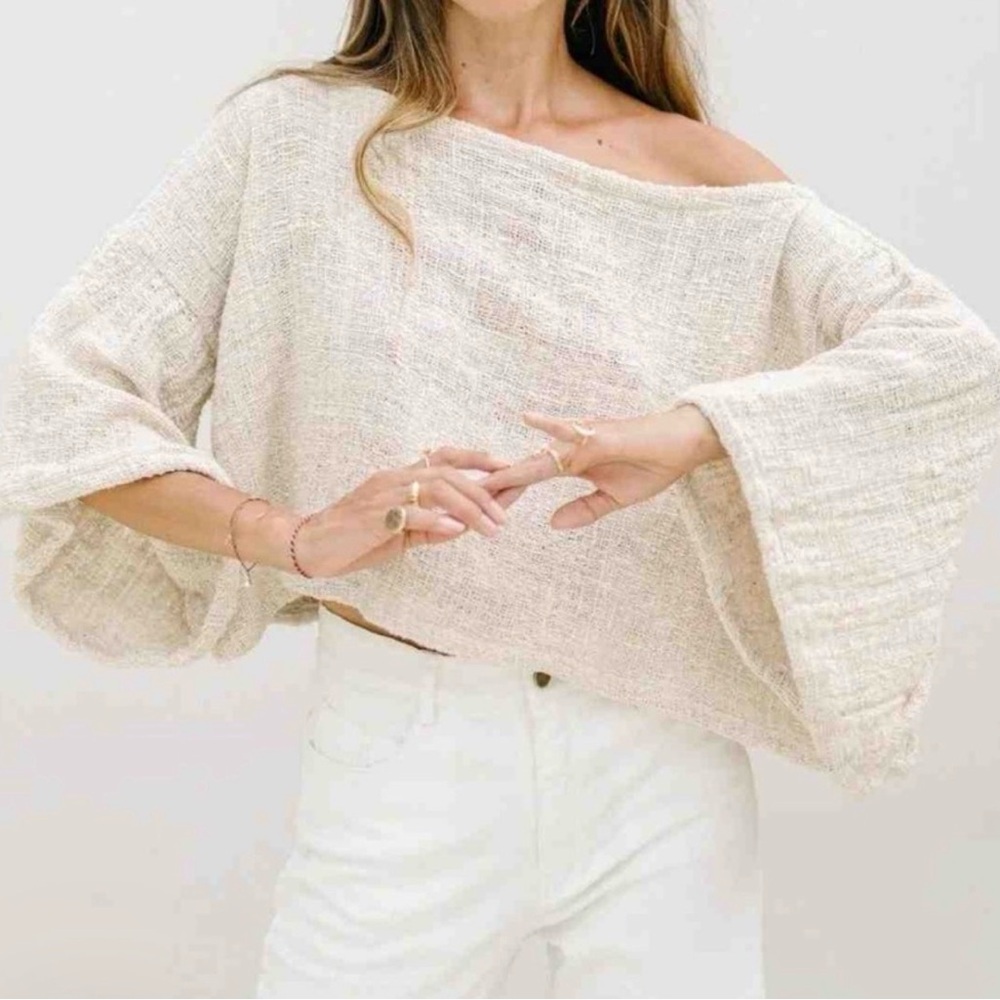 Myrah Penaloza oatmeal spirit top